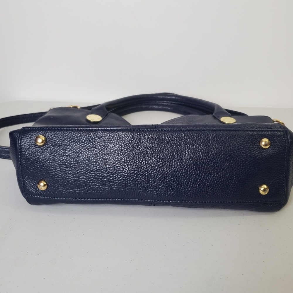 Onna Ehrlich Navy Leather Stacy Purse - Picture 3 of 9